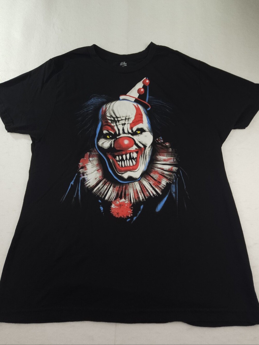 Way To Celebrate Halloween Scary Clown Graphic Print T-Shirt Men's Size Large